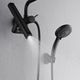 Forno Acqua AcquaFALL Mini Matte Black 8" Retrofit Shower System 1.8 GPM-3