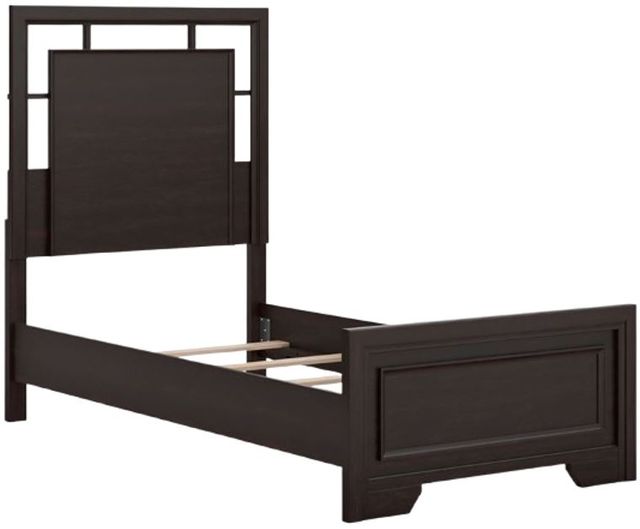 Signature Design by Ashley® Covetown Dark Brown Youth Twin Panel Bed-4