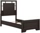 Signature Design by Ashley® Covetown Dark Brown Youth Twin Panel Bed-4