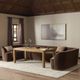 Four Hands Dorset 6-Piece Surrey Mink U-Shape Banquette-1