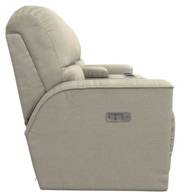 La-Z-Boy® Cade Linen Power Reclining Loveseat with Console and Headrest-3