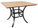CabanaCoast® Customizable Skye Aluminum/Wooden 42" Outdoor Square Dining Table-0