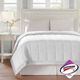 Olliix by Madison Park White All Season Hypoallergenic Microfiber Down Alternative Full/Queen Windom Blanket-5