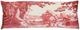 Stylecraft Beige/Red Large Lumbar Designer Pillow-0