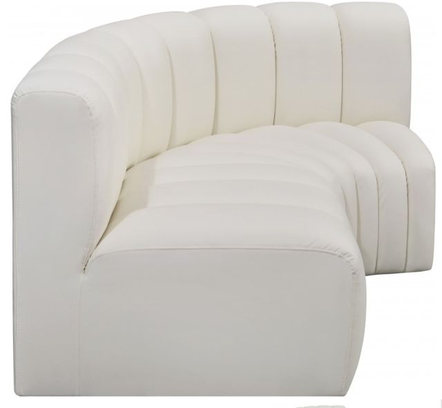 Meridian Furniture Arc 3-Piece Cream Leather Modular Sectional-1