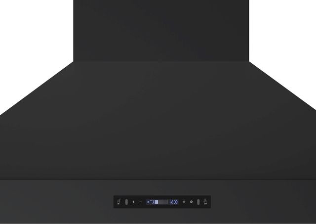 FORNO® Venezia Alta Qualita 48" Black Wall Mounted Range Hood with Antique Brass Accessories, Touch Controls and Baffle Filters-2