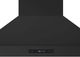 FORNO® Venezia Alta Qualita 48" Black Wall Mounted Range Hood with Antique Brass Accessories, Touch Controls and Baffle Filters-2