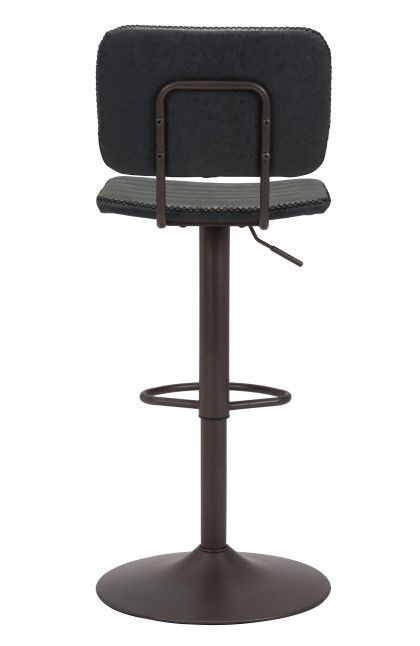 Zuo® Modern Holden Vintage Black Bar Chair-3