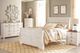 Signature Design by Ashley® Willowton 4-Piece Whitewash Queen Sleigh Bed Set-5