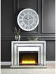 ACME Furniture Noralie Mirrored Electric Fireplace-1