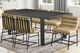 Steve Silver Co. Nives 7-Piece Black/Sand Dining Table Set-1