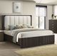 Furniture of America® Lantrisant Dark Walnut King Panel Bed-1