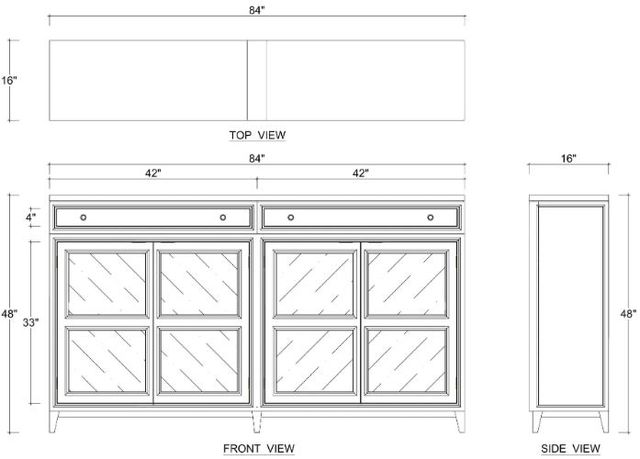 Bramble Customizable Paris Sideboard-1