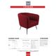 Korson Furniture Catalina Rosso Lounge Chair-3
