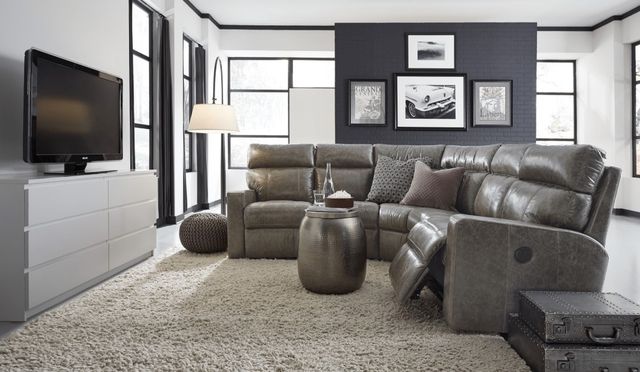 Palliser® Furniture Customizable Oakwood 3-Piece Power Reclining Curved Sectional-2
