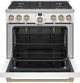 Café™ 36" Matte White Pro Style Dual Fuel Range with 6 Burners -1