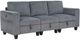 Homelegance® Walterboro Dark Gray 89'' Sofa with Storage and Charging Ports-0