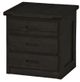 Crate Designs™ Furniture Espresso 24" Tall Nightstand-0