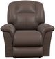 La-Z-Boy® Jasper Dark Brown Leather Power Rocking Recliner with Headrest and Lumbar-1