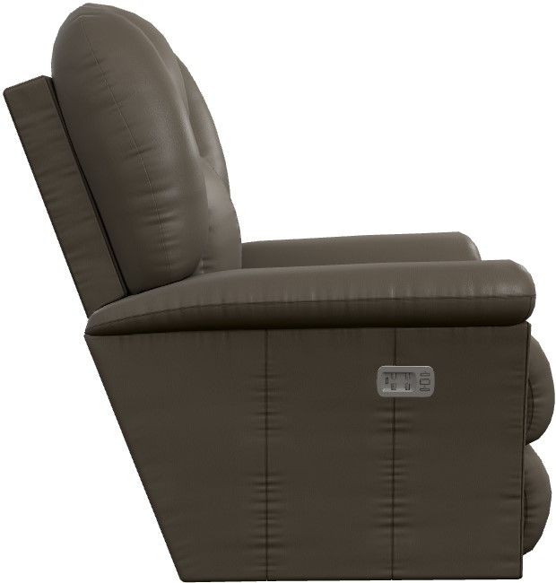 La-Z-Boy® Jasper Smoke Leather Power Wall Recliner with Headrest and Lumbar-2