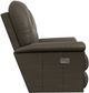 La-Z-Boy® Jasper Smoke Leather Power Wall Recliner with Headrest and Lumbar-2