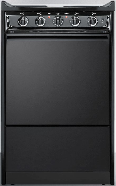 Summit® 20" Black Slide-In Electric Range-0