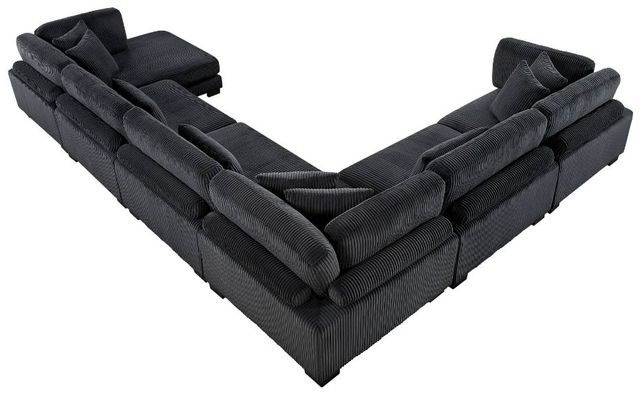 Homelegance® Traverse 6-Piece Black U-Shape Modular Sectional with Reversible Chaise-3