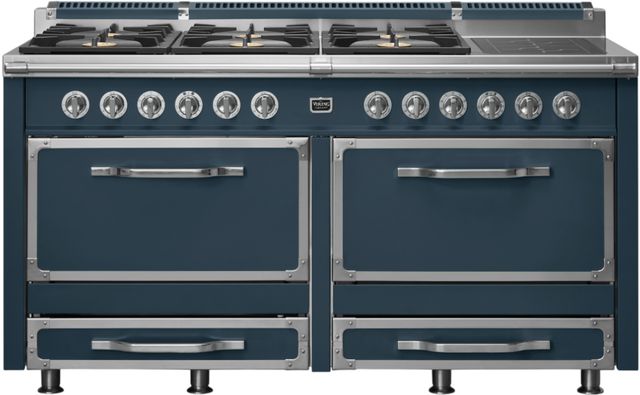 Viking® Tuscany 66" Squall Pro Style Dual Fuel Range with 2 Induction-0