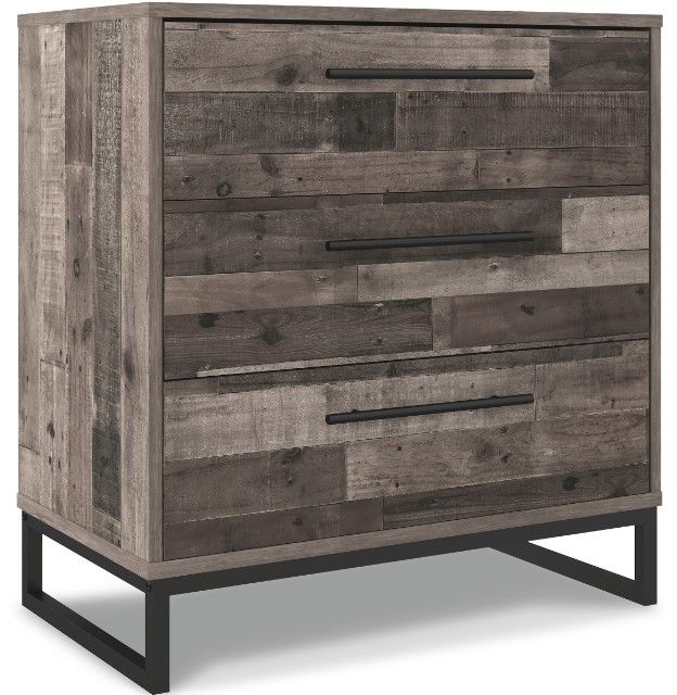 Signature Design by Ashley® Neilsville 4-Piece Multi Gray Full Platform Bed Set-3
