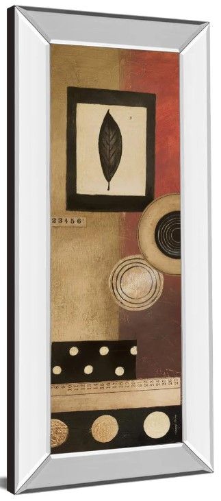 Classy Art Radius Panel I by Kimberly Poloson Mirror Framed Wall Art-1
