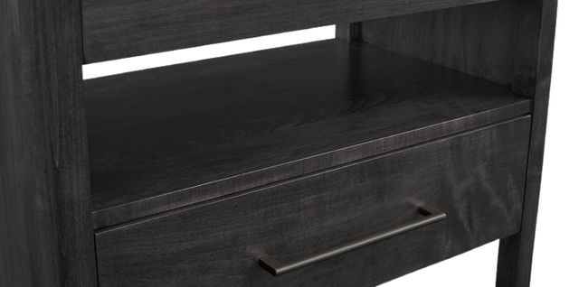 Bassett® Furniture Benchmade Parkway Cinder Nightstand with Charger-4