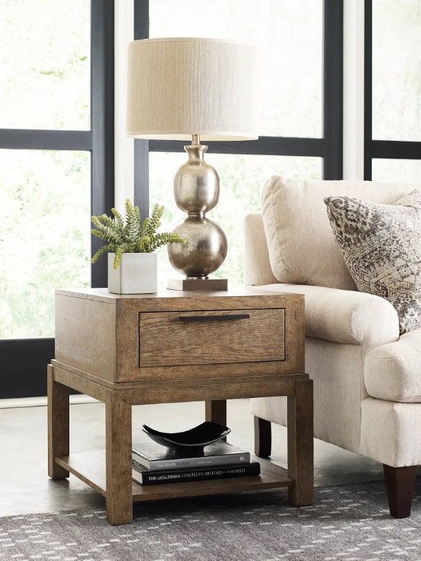 Hammary® Skyline Evans Brown Drawer End Table-1