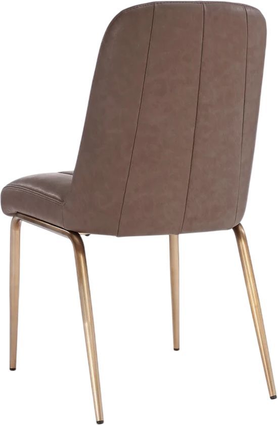 Modus Furniture Sunrise Apollo Cinnamon/Brushed Bronze Upholstered Dining Chair-3