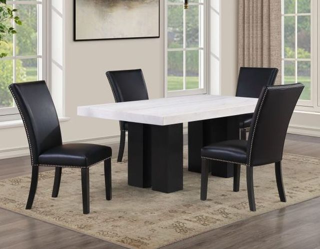 Steve Silver Co. Artemis 5-Piece Black/White Dining Table Set-1