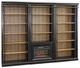 Martin Furniture Toulouse 3-Piece Aged Ebony Fireplace Bookcase-0