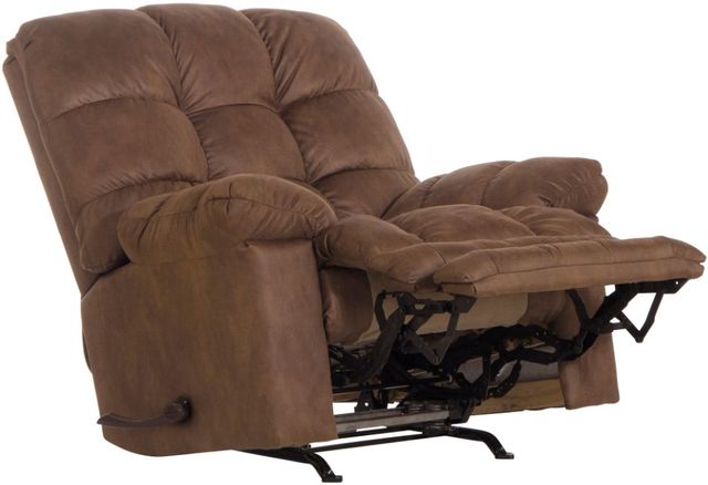 Catnapper® Machado Chocolate Oversized Chaise Rocker Recliner with Extra Extension Footrest-1