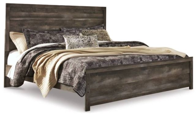 Signature Design by Ashley® Wynnlow 4-Piece Gray King Panel Bed Set-1
