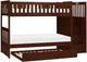 Homelegance® Rowe Dark Cherry Youth Twin/Twin Step Bunk Bed with Twin Trundle -2