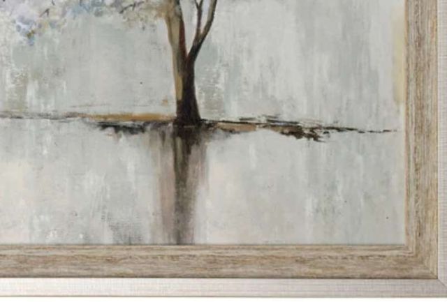 Stylecraft Dusty Indigo Forest Beige/Light Blue/Light Gray Wall Art -1
