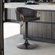 Armen Living Solstice Black Adjustable Height Stool-1