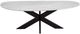 Bassett Mirror Barton White Oval Coffee Table-1