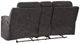 Benchcraft® Brysonview Charcoal Double Manual Reclining Loveseat with Console-2