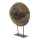 A & B Home Brown Decorative Wheel Sculpture-1