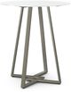 Amisco Customizable Dirk 36" White Glass Bar Table-0