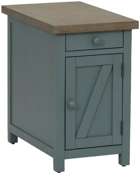 Coast2Coast Home™ Belsey Gray Side Table with Slate Base-0
