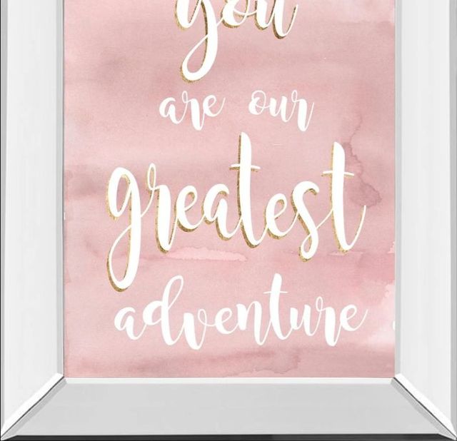 Classy Art Baby Girl III by Studio W Mirror Framed Wall Art-1