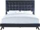 TOV Furniture Eden Grey King Velvet Bed-1
