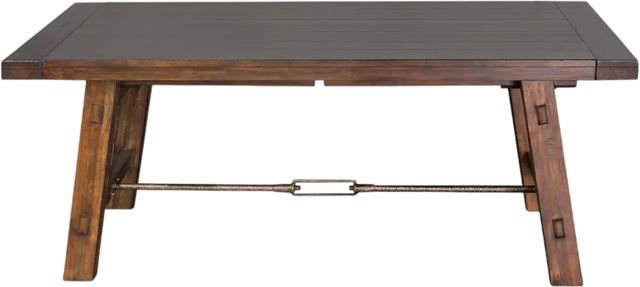 Sunny Designs™ Tuscany Vintage Mocha Extension Dining Table with Turnbuckle-2