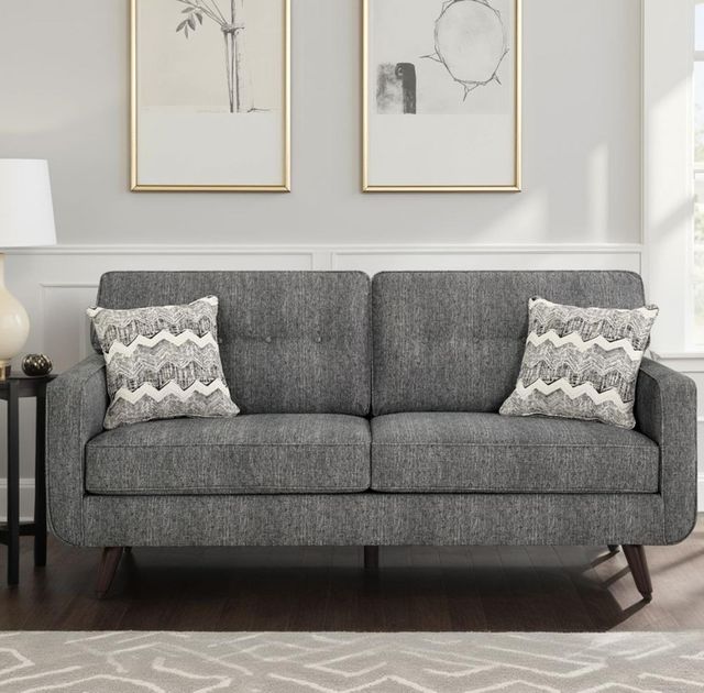 Legends Home Hollywood Stonewash Black Sofa-1