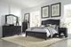 aspenhome® Oxford Black California King Sleigh Bed-2
